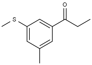 1-(3-methyl-5-(methylthio)phenyl)propan-1-one 结构式