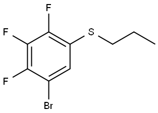 (5-bromo-2,3,4-trifluorophenyl)(propyl)sulfane 结构式