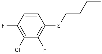 butyl(3-chloro-2,4-difluorophenyl)sulfane 结构式