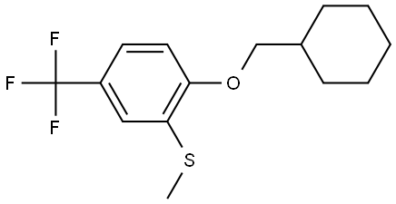 (2-(cyclohexylmethoxy)-5-(trifluoromethyl)phenyl)(methyl)sulfane 结构式