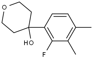 4-(2-fluoro-3,4-dimethylphenyl)tetrahydro-2H-pyran-4-ol 结构式