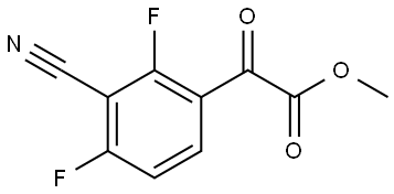 methyl 2-(3-cyano-2,4-difluorophenyl)-2-oxoacetate 结构式