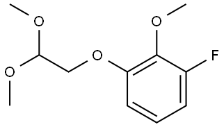 1-(2,2-dimethoxyethoxy)-3-fluoro-2-methoxybenzene 结构式