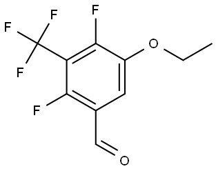 5-ethoxy-2,4-difluoro-3-(trifluoromethyl)benzaldehyde 结构式