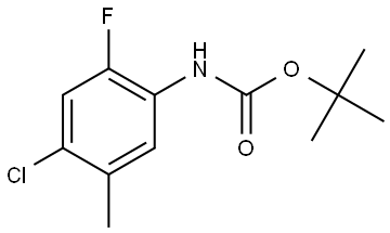 tert-butyl (4-chloro-2-fluoro-5-methylphenyl)carbamate 结构式