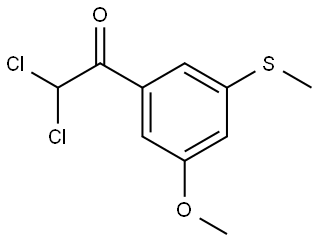 2,2-dichloro-1-(3-methoxy-5-(methylthio)phenyl)ethanone 结构式