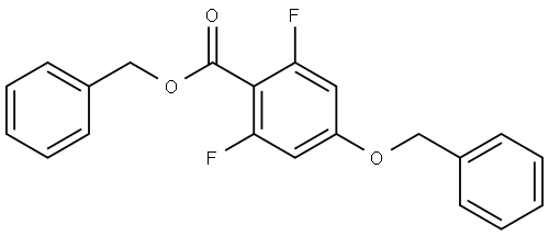 benzyl 4-(benzyloxy)-2,6-difluorobenzoate 结构式