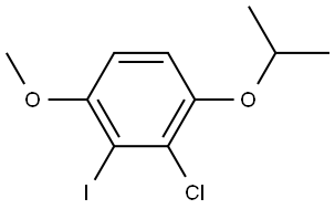 2-chloro-3-iodo-1-isopropoxy-4-methoxybenzene 结构式