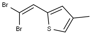 2-(2,2-dibromovinyl)-4-methylthiophene 结构式