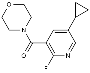 (5-cyclopropyl-2-fluoropyridin-3-yl)(morpholino)methanone 结构式