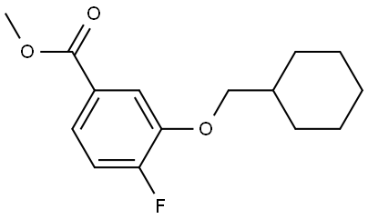 methyl 3-(cyclohexylmethoxy)-4-fluorobenzoate 结构式