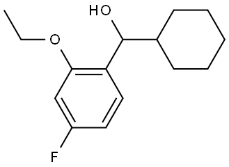 cyclohexyl(2-ethoxy-4-fluorophenyl)methanol 结构式