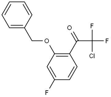 1-(2-(benzyloxy)-4-fluorophenyl)-2-chloro-2,2-difluoroethanone 结构式