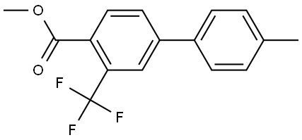 methyl 4'-methyl-3-(trifluoromethyl)-[1,1'-biphenyl]-4-carboxylate 结构式