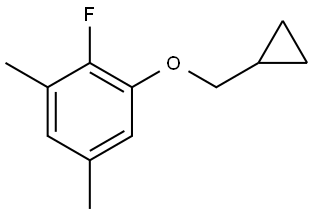 1-(cyclopropylmethoxy)-2-fluoro-3,5-dimethylbenzene 结构式