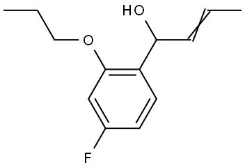 (Z)-1-(4-fluoro-2-propoxyphenyl)but-2-en-1-ol 结构式