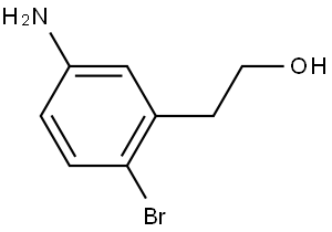 2-(5-氨基-2-溴苯基)乙醇 结构式