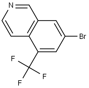 7-bromo-5-(trifluoromethyl)isoquinoline 结构式