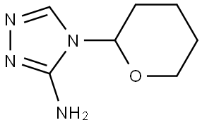 4-(四氢2H-吡喃-2-基)-4H-1,2,4-三唑-3-胺 结构式