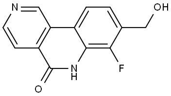 苯并[C]-2,6-萘啶-5(6H)-酮,7-氟-8-(羟甲基) 结构式