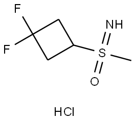 (3,3-二氟环丁基)(亚氨基)(甲基)-L6氨基磺酮盐酸盐 结构式