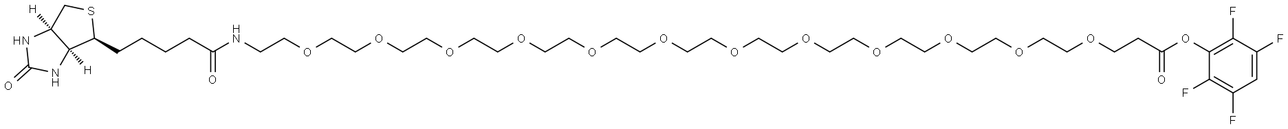 BIOTIN-PEG12-COOTFP 结构式