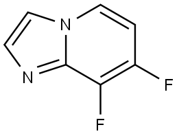 7,8-二氟咪唑并[1,2-A]吡啶 结构式