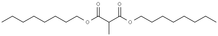 2-甲基丙二酸二辛酯 结构式