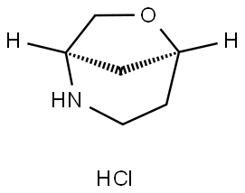 (1R,5S)-6-氧杂-2-氮杂双环[3.2.1]辛烷盐酸盐 结构式