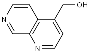 (1,7-萘啶-4-基)甲醇 结构式