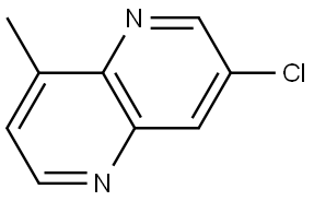 3-氯-8-甲基-1,5-萘啶 结构式