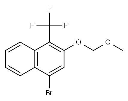 4-溴-2-(甲氧基甲氧基)-1-(三氟甲基)萘 结构式