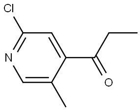 1-(2-chloro-5-methylpyridin-4-yl)propan-1-one 结构式