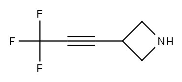 3-(3,3,3-三氟丙-1-炔-1-基)氮杂环丁烷 结构式