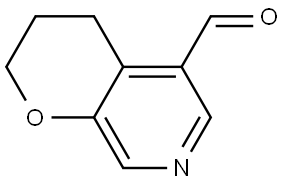3,4-二氢2H-吡喃并[2,3-C]吡啶-5-甲醛 结构式