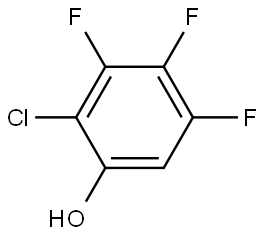 2-氯-3,4,5-三氟苯酚 结构式