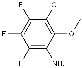 3-氯-4,5,6-三氟-2-甲氧基苯胺 结构式