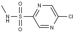 5-chloro-N-methylpyrazine-2-sulfonamide 结构式