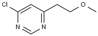4-氯-6-(2-甲氧基乙基)嘧啶 结构式