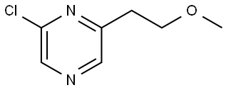 2-氯-6-(2-甲氧基乙基)吡嗪 结构式