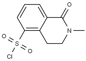 2-甲基-1-氧代-1,2,3,4-四氢异喹啉-5-磺酰氯 结构式
