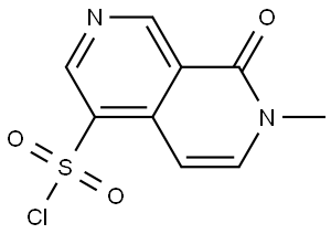 7-甲基-8-氧代-7,8-二氢-2,7-萘啶-4-磺酰氯 结构式