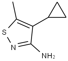 4-环丙基-5-甲基异噻唑-3-胺 结构式