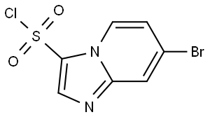 7-溴咪唑并[1,2-A]吡啶-3-磺酰氯 结构式