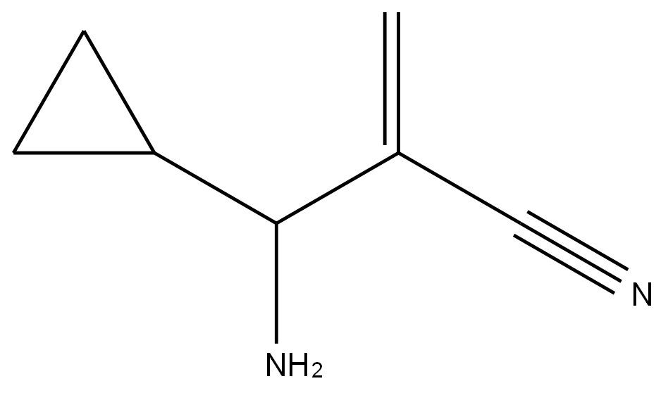 2-(氨基(环丙基)甲基)丙烯腈 结构式