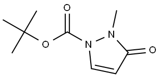 tert-butyl 2-methyl-3-oxo-2,3-dihydro-1H-pyrazole-1-carboxylate 结构式