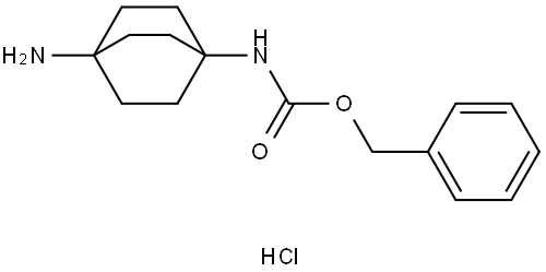 benzyl (4-aminobicyclo[2.2.2]octan-1-yl)carbamate hydrochloride 结构式