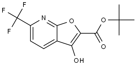 tert-butyl 3-oxo-6-(trifluoromethyl)-2,3-dihydrofuro[2,3-b]pyridine-2-carboxylate 结构式