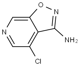 4-chloroisoxazolo[5,4-c]pyridin-3-amine 结构式