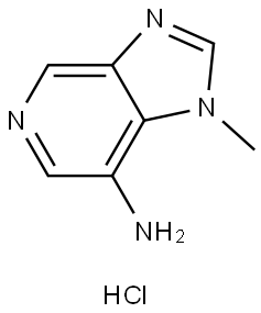 1-methyl-1H-imidazo[4,5-c]pyridin-7-amine hydrochloride 结构式